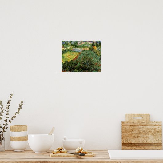 Veld met Poppies Van Gogh Fine Art Poster (Keuken)