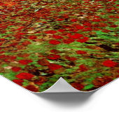 Veld met Poppies Van Gogh Fine Art Poster (Hoek)