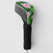 Veld met roze tulpen golfheadcover (Schuin)