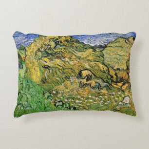 Veld met tarwestapels door Vincent van Gogh Accent Kussen