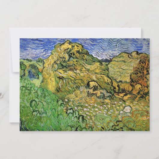 Veld met tarwestapels van Vincent van Gogh (Voorkant)