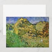 Veld met tarwestapels van Vincent van Gogh (Voorkant / Achterkant)