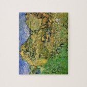 Veld met tarwestapels van Vincent van Gogh Legpuzzel (Verticaal)