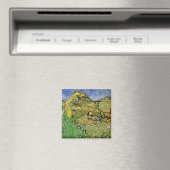 Veld met tarwestapels van Vincent van Gogh Magneet (Insitu (Vaatwasser))