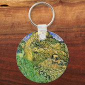 Veld met tarwestapels van Vincent van Gogh Sleutelhanger (Voorkant)