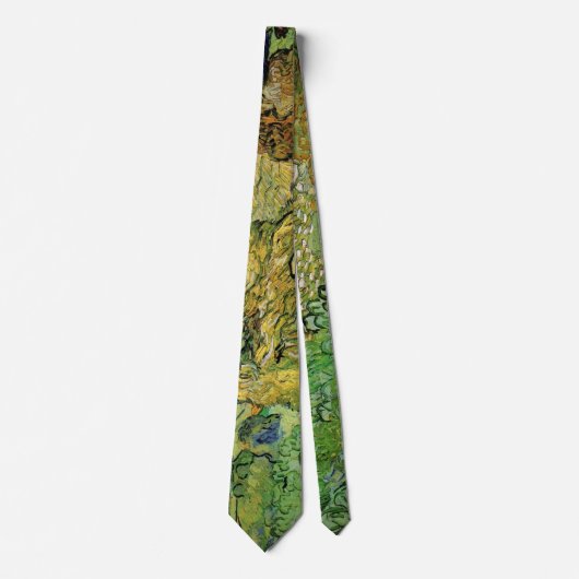 Veld met tarwestapels van Vincent van Gogh Stropdas (Voorkant)
