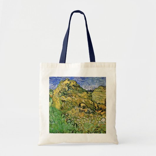 Veld met tarwestapels van Vincent van Gogh Tote Bag (Voorkant)
