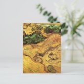 Veld met twee konijnen door Vincent van Gogh Briefkaart (Staand voorkant)
