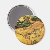 Veld met twee konijnen door Vincent van Gogh Magneet (Voorkant / Achterkant)