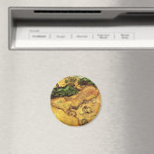 Veld met twee konijnen door Vincent van Gogh Magneet (Insitu (Vaatwasser))