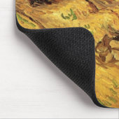 Veld met twee konijnen door Vincent van Gogh Muismat (Hoek)