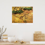 Veld met twee konijnen door Vincent van Gogh Poster (Keuken)