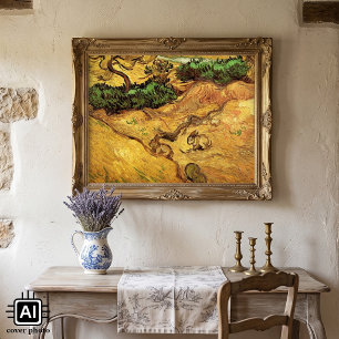 Veld met twee konijnen door Vincent van Gogh Poster