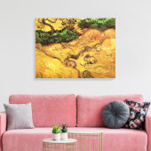 Veld met twee konijnen van Vincent van Gogh Canvas Afdruk (Insitu (Woonkamer))