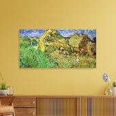 Veld met Wheat Stacks van Vincent van Gogh Canvas Afdruk (Insitu (Woonkamer))