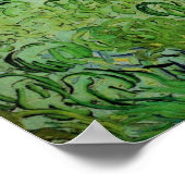 Veld met Wheat Stacks van Vincent van Gogh Poster (Hoek)