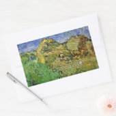 Veld met Wheat Stacks van Vincent van Gogh Rechthoekige Sticker (Envelop)