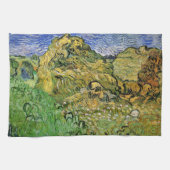 Veld met Wheat Stacks van Vincent van Gogh Theedoek (Horizontaal)
