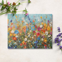Veld met wilde bloemen