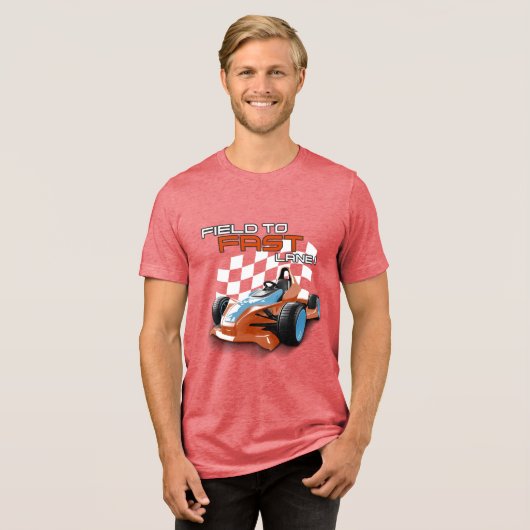Veld naar Fast Lane ! T-shirt (Voorkant volledig)