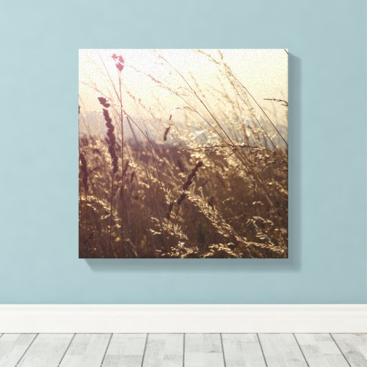 Veld Natuur Canvas Print (Insitu (Houten vloer))
