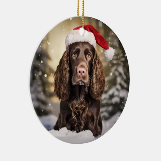 Veld Spaniel Kerst Ornament (Rechts)