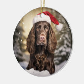 Veld Spaniel Kerst Ornament (Links)
