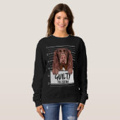 Veld Spaniel Mugshot Schuldig Hond Trui (Voorkant volledig)