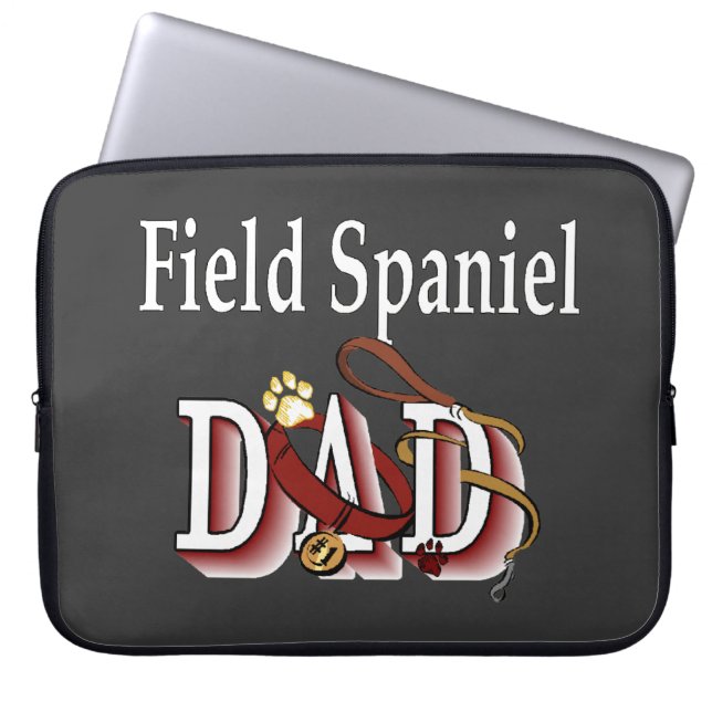 Veld Spaniel Vader Laptop Sleeve (Voorkant)