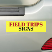 VELD TRIPS-SIGNAAM/sticker/MAGNET Bumpersticker (Op auto)