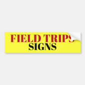 VELD TRIPS-SIGNAAM/sticker/MAGNET Bumpersticker (Voorkant)