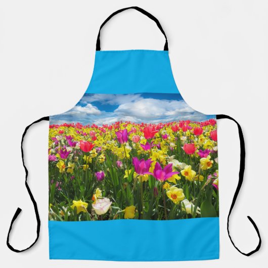 Veld Tulpbloemen Schort (Voorkant)