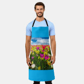Veld Tulpbloemen Schort (Gedragen)