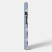 Veld van Bloemen Grijs Case-Mate iPhone Case (Achterkant / Links)