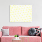 Veld van Daisies Canvas Print, geel Afdruk (Insitu (Woonkamer))
