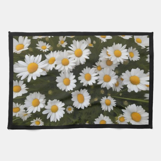 Veld van Daisies Dish Handdoek (Horizontaal)