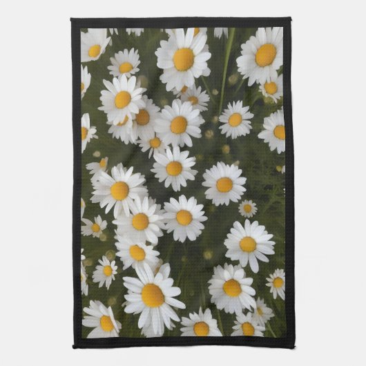 Veld van Daisies Dish Handdoek (Verticaal)