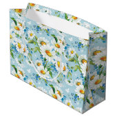 Veld van Daisies Gift Bag Large Cadeautasje (Achterkant Gekanteld)