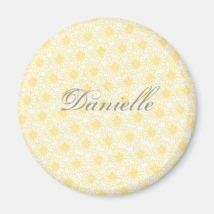 Veld van Daisies Magnet, Gele Bloemen Magneet