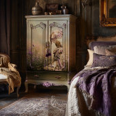 Veld van dromen, Vogelvliegen, Dusty Plum Floral Tissuepapier