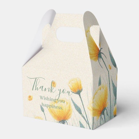 Veld van eindeloze liefde bedankdoosjes (Voorkant Zijde)