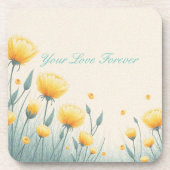 Veld van eindeloze liefde bier onderzetter (Voorkant)