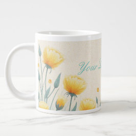 Veld van eindeloze liefde grote koffiekop