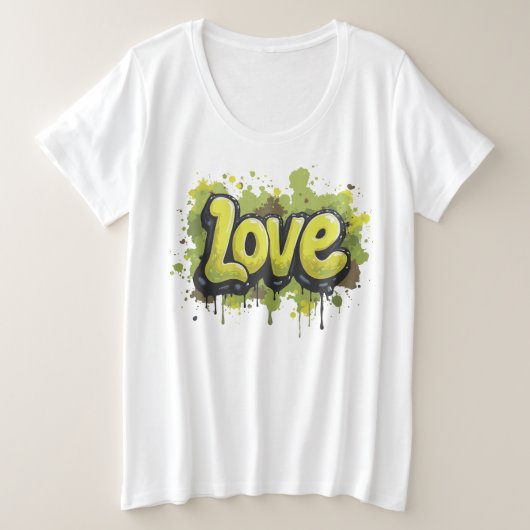Veld van eindeloze liefde grote maat t-shirt (Design voorkant)