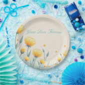 Veld van eindeloze liefde papieren bordje (Feest)