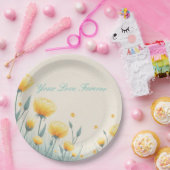 Veld van eindeloze liefde papieren bordje (Feest)