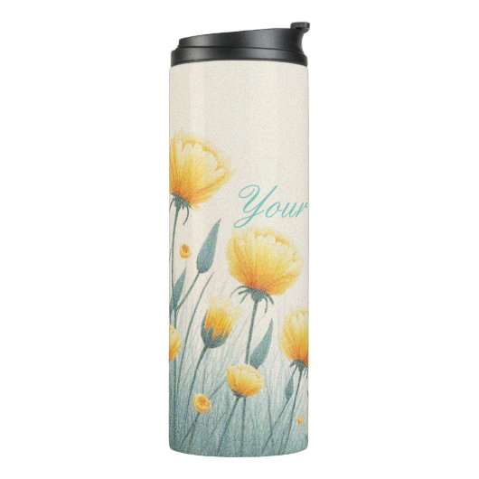 Veld van eindeloze liefde thermosbeker (Gedraaid links)