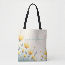 Veld van eindeloze liefde tote bag