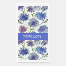 Veld van felle paarse korenbloemen, paarse, blauw 