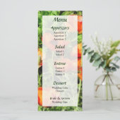 Veld van het menu Rode papavers... (Staand voorkant)